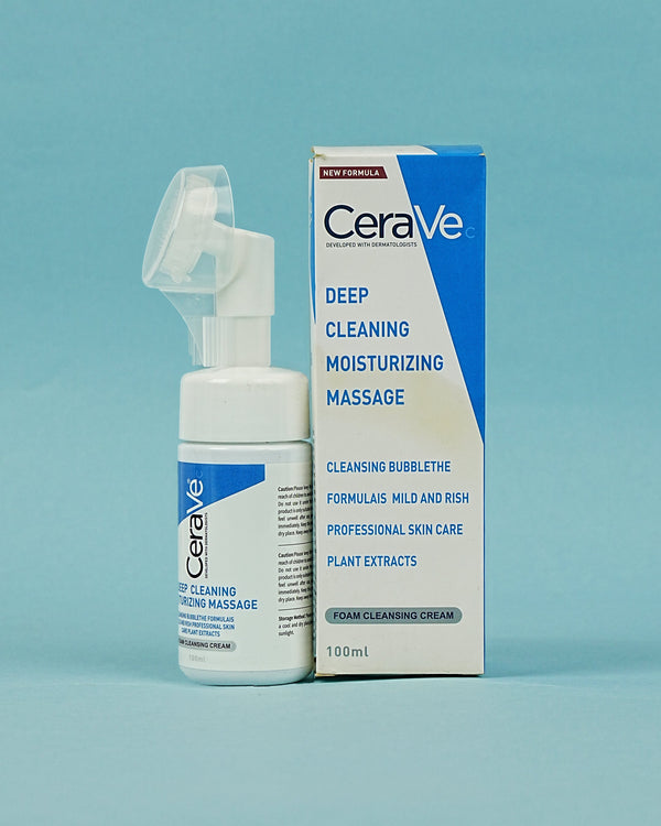 CeraVe Deep Cleaning Moisturizing Massage Foam Cleansing Cream – 100ml