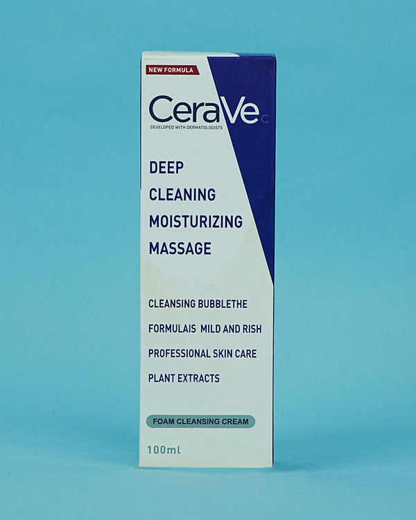 CeraVe Deep Cleaning Moisturizing Massage Foam Cleansing Cream