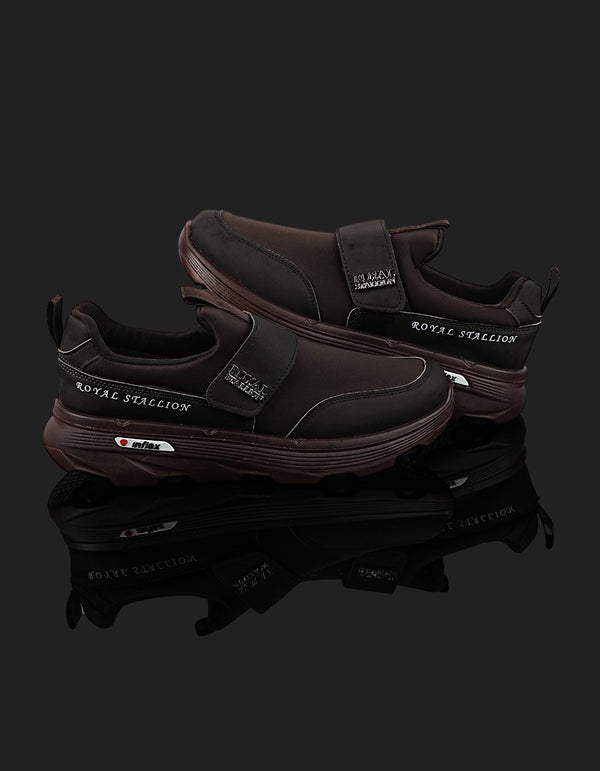 K-805 Slip-On Casual Shoes for Men - Coffee Brown