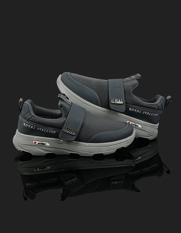 K-805 Slip-On Casual Shoes for Men - Dark Grey