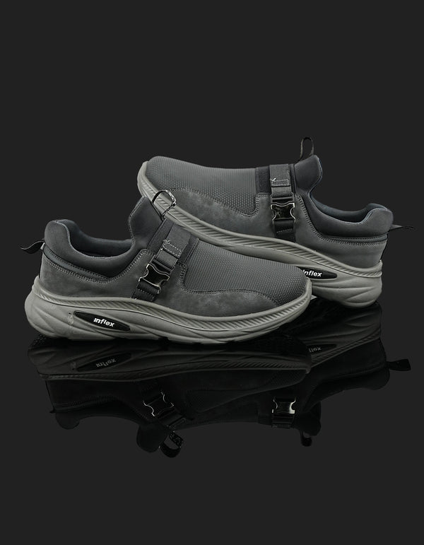 K-812 Dark Grey Slip-On Sports Shoes