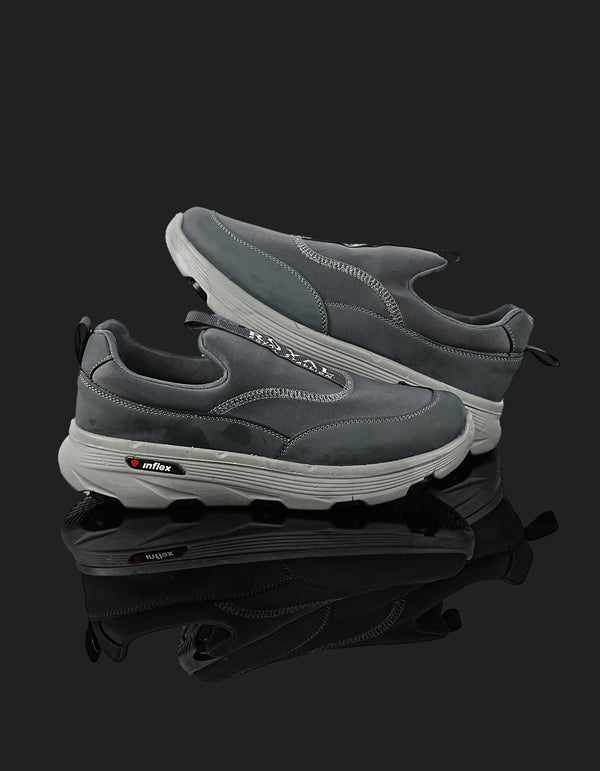 K-813 Dark Grey Slip-On Sports Shoes – Comfortable & Stylish Footwear